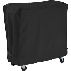 AKEfit Patio Cooler Cart Cover,Waterproof Ice Chest Cart Cover Fits 65-80 Quart Patio Party Ice Chest Rolling Cooler (43"W x 22" D x 32" H, Black)