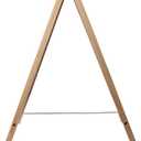 Freestanding Wooden A Frame Double Sided Chalkboard for Tabletop Menu Board, Wedding Message Sign