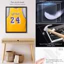 16x20 Large Shadow Box Frame, Jersey Frame Display Case with Grade A Natural Pine Wood Acrylic Front and Metal Hanger Shadowbox Frame Display Depth of 1", Black