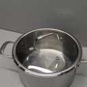 T-Fal Pro Tri-Ply Stainless Steel Large Dutch Oven Pot with Lid, 6 Quart Induction Pot, Oven Safe 500F, Lid 350F, Fast & Even Heat, Professional Quality & Durability, Silver