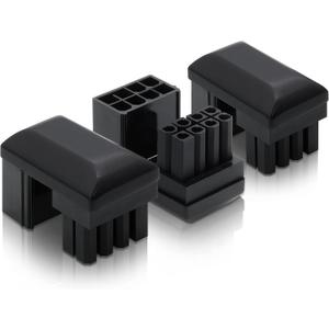 EZDIY-FAB GPU VGA PCIe 8 Pin U Turn 180 Degree Angle Connector Power Adapter Board for Desktop Graphics Card-Reverse Type 3-Pack