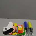 Libima 200 Pcs Zoo Animal Inflatable Party Set, Inflatable Headbands & Wrist Balloons with Manual Air Pump, Cartoon Animal Decor for Kids Birthday, Carnival, Christmas, School Classroom Activities