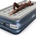 iDOO Twin XL Air Mattress Built in Pump, Upgraded Inflatable Blow up Mattress, 2-Min Twin Size Air Mattress for Home Guest, 80'' Extra Long Air Bed with Carry Bag, Colchon Inflable