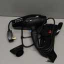 Nano Titanium Italian Rapido Hair Dryer - Professional, Lightweight 2000 Watt Blow Dryer (Black)