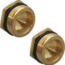 2 Pack RP2865 Push-Button Diverter Plug, Brass Plug for Faucet Diverter, Pipe Replacement Kit
