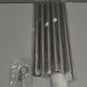 16-86 Inch Curtain rods, 1 Inch Diameter Splicing and Telescoping Structure Window Treatment Rods Set Adjustable Drapery Rods Heavy Duty Pole, Matte Nickel