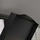 Small Fire Pit for Outside Wood Burning,Fire Bowls with Firproof Mat, Backyard Black Square Ourdoor Bonfire Pit with Waterproof Cover for Outside Patio Camping (Black, 22 INCH)