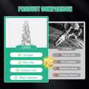 18-in-1 Wire Stripper & Multi-Tool Pliers, Foldable Electrician Tool with Screw Cutter, Wire Crimper, Stripper, and Tester  Compact All-in-One Hand for Home & Professional Use