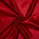 Fynite Apple Red Satin Fabric by The Yard, 44" Wide Soft & Shiny Charmeuse Satin Cloth Fabric for Sewing Bridal Dress, Fashion Crafts, Costumes, Wedding Decorations, Draping (10 Yard)