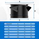Soffit Vents 4 Inch, Hon&Guan Soffit Exhaust Vent Exterior Round Vent Cover with Built-in a Fly Screen for Bathroom Office Home-2PCS