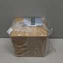 BESTVIP 100PCS 7 Inch Clear Plastic Dessert Plates, Small Disposable Salad Plate with Gold Rim, Heavy Duty Plastic Small Cakes Plates for Party, Wedding and Birthday, Events