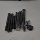 Black Long Curtain Rod Tension Shower Curtain Rods 30 to 120 inch Adjustable Spring Heavy Duty Rods for Bathroom Windows Outdoor No Drill No Slip Spliced and Telescopic Design