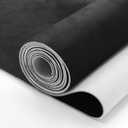 Black Suede Headliner Fabric 79" L 60" W with 3.5mm Foam Backing Material Automotive Interior Roof Replacement for Car, SUV, Truck, RV Marine Interiors, Door Panels, Headliners DIY