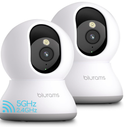 blurams 5G Cameras for Home Security, 2K Pet Camera with Phone App, 360° PTZ Indoor Camera w/DualBand WiFi6, Free Human/Motion/Sound Detection, 2Way Talk, Night Vision, Compatible with Alexa, 2Pack