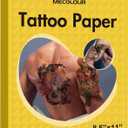 Printable Temporary Tattoo Paper for Laser/Inkjet Printer - 8.5"X11"-10 sets DIY Personalized Image Transfer Sheet for skin, Halloween, New Year