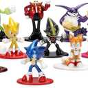 Jada Sonic The Hedgehog Nano Metalfigs 18 Pack Series 2 Die-Cast Figure Set Includes Sonic, Shadow, Amy Rose, Rouge Toys
