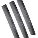 3 Pack Carbon Fiber Cutting Comb - Professional 8.15' Styling Comb for All Hair Types, Fine and Wide Tooth, Black