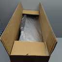 Cat Litter Box Stainless Steel Enclosure, Comfortable Space for Large Cats and Kittens, Easy to Clean Smooth Surface, Durable Metal Build with Cover, Litter Pad, Footboard and Shovel (Dark Gray)