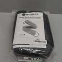 QUOLIX Triangle Under-Door Draft Stopper, 32" Noise Blocker, Weighted Weather Stripping, Gray Cotton & Polyester, Multi-Function Noise & Light Blocker, Black