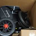 All Terrain Steerable Knee Scooter Crutch AlternativeDeluxe Medical Scooter Double Handbrake,for Adults Injured Ankle & Foot Recovery Scooter in Black