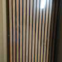 3D Slat Acoustic Wall Panels with Wood Finish Accent, 4 Pack Sound Absorbing Paneling for Studio, Office, Living Room, Bedroom Interior Decor (Natural Walnut, 48''L x 24''W)