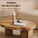 Concrete Decorative Tray for Coffee Table Decor, 14" Coffee Table Tray Ottoman Tray Table Centerpieces, Rectangular Modern Decorative Trays for Home Decor, Living Room, Entry, Granite
