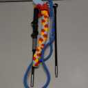 Interactive Flirt Pole Toy for Dogs Chase and Tug of War,Durable Teaser Wand with Pet Fleece Rope Tether Lure Toy to Outdoor Exercise & Training for Small Medium Large Dogs (Blue/Red, POLE-35 inches)