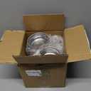 16 Pcs 9 oz Stainless Steel Containers with Lids Unbreakable Stainless Steel Food Containers with Plastic Lids Round Leak Proof Metal Lunch Box Mini Storage Bowls, SIlver, White Lid