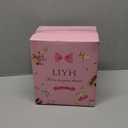 LIYH 96 Pcs Pink and Gold Disposable Plastic Dessert Plates and Forks Set - 7.5" Plastic Appetizer Plates & 9" Gold Cake Forks for Tea Parties, Birthdays, Baby Shower 48 Guests