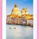 wyooxoo 16x24 Picture Frame Pink Solid Wood Photo Frames Display Pictures 12x18 with Mat or 16x24 Without Mat Colorful Frame For Tabletop Display or Wall