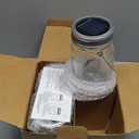 Solar Mason Jar Lights, 4 Pack 30 LEDs Waterproof Fairy Firefly String Lights Build-in Glass Mason Jar, Best Patio Garden Decor Solar Hanging Lanterns Outdoor Warm White