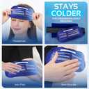 Ice Packs for Injuries Reusable (3-Piece Set) Hot and Cold Ice Packs for Knee, Reusable Gel Wraps Support, Adjustable Ice Pack Pain Relief for Shoulders, Back Joints Muscles, Knees, Arms and Legs