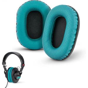 Brainwavz Perforated Replacement Earpads for Sony MDR 7506, V6 & CD900ST with Memory Foam Ear Pad & Suitable for Other On Ear Headphones(Turquoise)