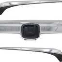 SecosAutoparts Chrome Front Upper Grille Molding Trim Compatible with Honda Accord Sedan 2018 2019 2020 Replace# 71122TVAA01 71122-TVA-A01