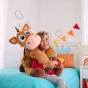 ​Mattel Disney and Pixar Toy Story 5 Bullseye 24-in Plush Toy | Oversized, Ginormous Plush Horse, Soft Touch, Oversized Stylized Stuffed Animal Doll