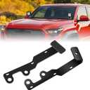 W&JWN Ditch Light Bracket Compatible with 2024 2025 2026 Toyota Tacoma and 2025 Toyota 4Runner Hood Hinge LED Brackets Heavy Duty Steel Tacoma Ditch Light Bracket