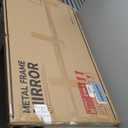 TokeShimi 48x30 Wall Mirror for Bathroom, Brushed Gold Bathroom Vanity Mirror Modern, Tempered Glass, Large Bathroom Mirror Rectangle, Metal Framed Bathroom Mirror (Horizontal/Vertical)