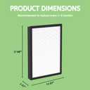 Nispira AP450F True HEPA Filter Compatible with Envion Allergy Pro AP450 Air Purifier. 1 Pack