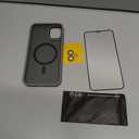 MOCCA Strong Magnetic for iPhone 11 Phone Case,[Compatible with Magsafe][Glass Screen Protector+Camera Lens Protector] Slim Thin Shockproof Cover Case for iPhone 11 6.1 inch, Titanium Gray Pack of 3