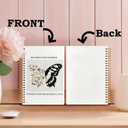 SNNDER Inspirational Butterfly Notebook Journal, Be Patient with Yourself Therapy Mental Health Journal for Women, Encouragement Gifts for Women, Hardcover Spiral Notebooks 5.5x8.3 Inch