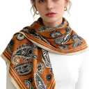 35 Inch Large Square Scarf Headscarf Fashion Scarves Hair Scarf Night Sleeping Scarfs Neck Scarves for Women BA25