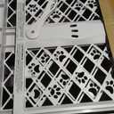 MYPET North States Paws Portable Pet Gate: 26-40" Wide. Pressure Mount. No Tools Needed. Made in USA. Dog Gate 23" Tall, Expandable, Durable Dog Gates for Doorways, Light Gray
