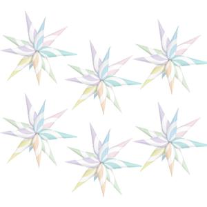 6pcs macaron candy explosion star balloons