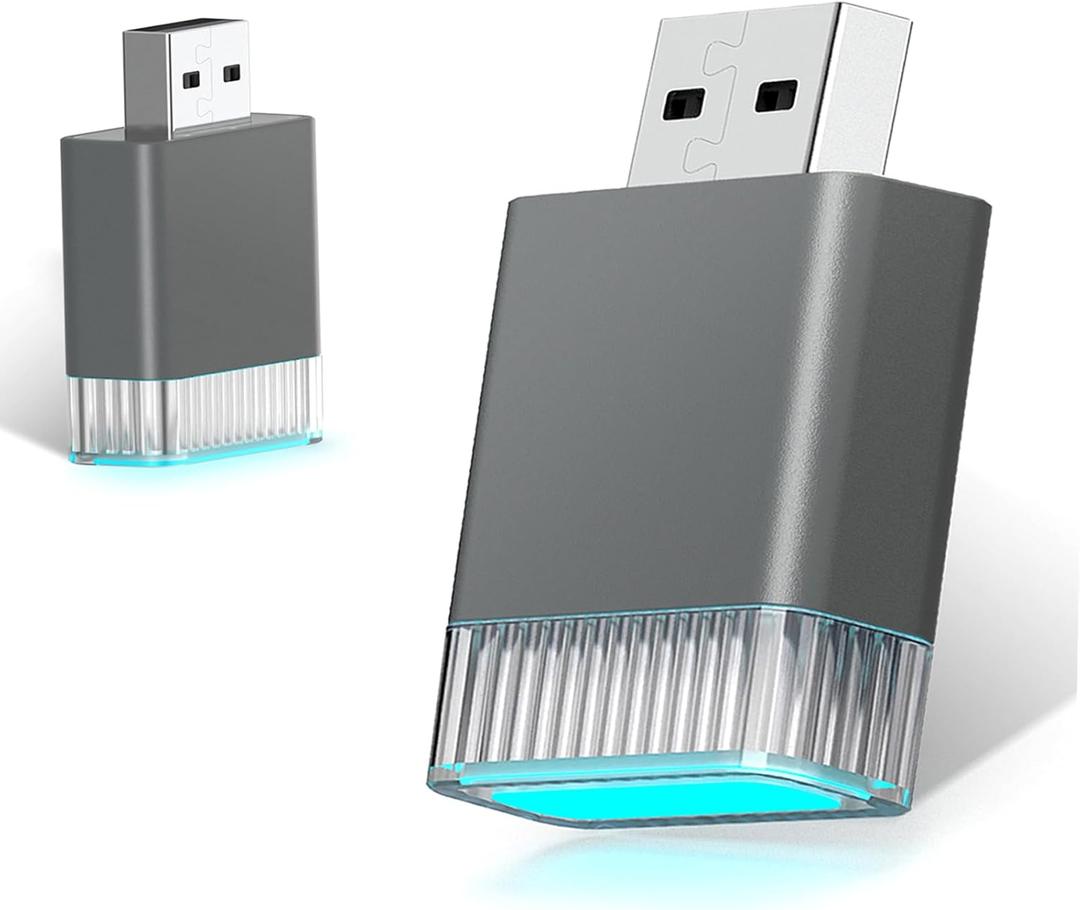 Mini Wireless Carplay Adapter for Apple iPhone,Plug and Play Easy Setup Automatic Reconnect,Convert Wired to Wireless Carplay Adapter Dongle,for Car Play 2016+ & iPhone iOS 10+ (USB A) Grey01