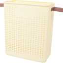GOTOTOP Small Laundry Basket For Bedroom Thin Laundry Basket Foldable Space Saving PP Plastic Sturdy Narrow Clothes Hamper for Bathroom Corner, Crafted from PP, Suitable for Small Households (No Wheel)