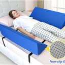 AOSSA Bed Railing Foam Bolsters Bed Rails for Elderly Adults Bedrails Safety Guard Soft Bed Side Rail Pads Hospital Seniors Medical Bumper Wedges Cushions Padding Rails Bed Fall Protector - 1 Pair
