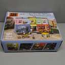 Colorful City Market Building Block Set, London Architecture Main Street Building set with Recording Studio, Coffee Shop, Bakery & Flower Shop, Mini Street Scene Building Block for Adults, 2666Pcs