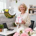 Retirement Gifts - Retirement Gift for Women, Men - Retired Ornament - Retired Gifts for Coworker, Boss, Employee, Teacher, Nurse, Friends, Women, Men - Stained Glass Christmas Ornament - Design E