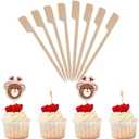 Bamboo Cupcake Topper Sticks - 3.5 Inch (220 Pack) Toothpicks For Appetizers – Cake Topper Sticks, Cocktail Skewers, Bamboo Picks