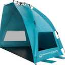 Beach Tent Sun Shelter - UPF50+ UV Protection Portable Sun Canopy for Beach Cabana - 2-3 Person Pop Up Beach Tent - Beach Essentials by Wakeman, X-Large